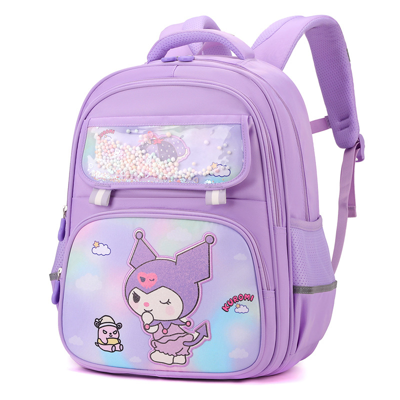 Back-protecting schoolbag for girls in grades 1-2-3-5, a cute cartoon animal backpack for girls to reduce the burden Item Picture