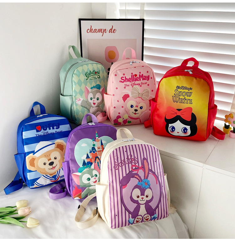 Children's Bag 2021 New Style Cartoon cute anime nylon backpack, lightweight baby small backpack, primary school student schoolbag full figure