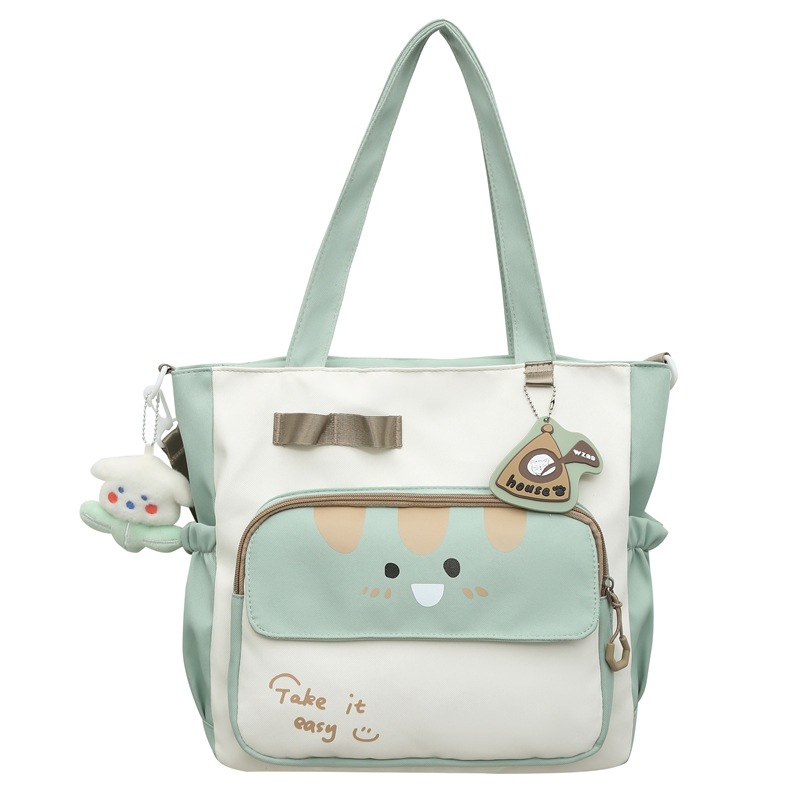 2025 New cute large-capacity tutorial bag, primary school single-shoulder bag, handbag, tutorial bag, crossbody art schoolbag Item Picture