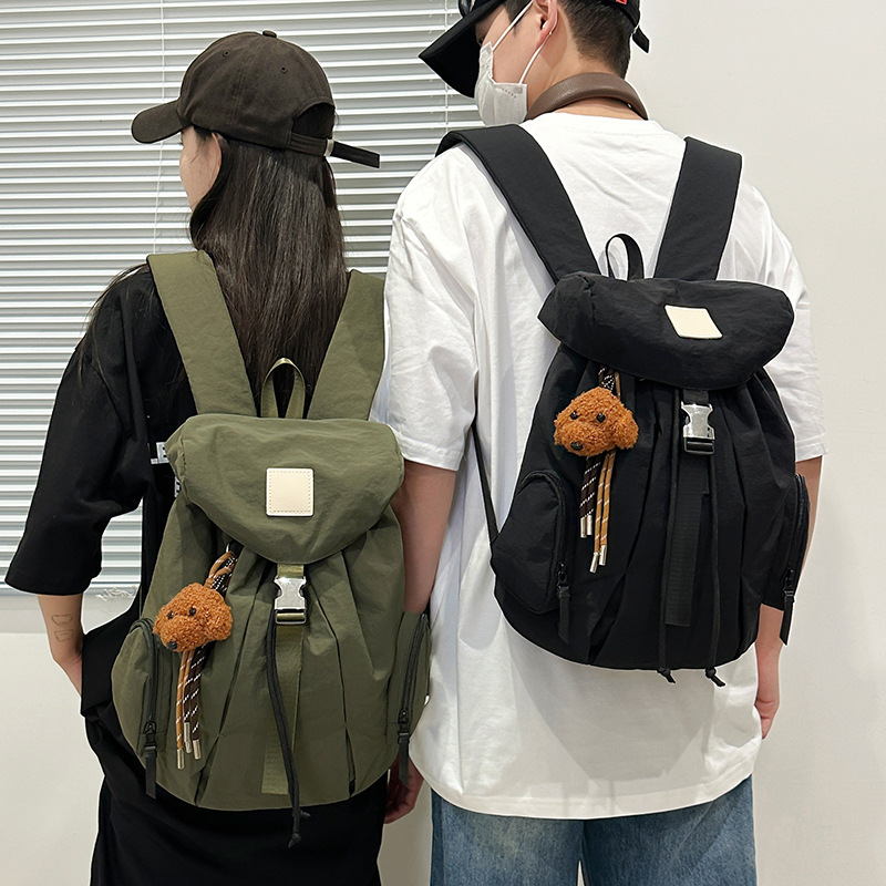 New popular large-capacity commuter personalized schoolbag, versatile, niche and high-end backpack, casual and simple travel bag details Picture