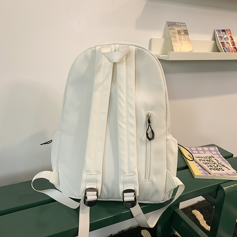 2025 New style simple letter backpack for middle school students, Japanese trendy brand college student couple travel backpack Specification drawing