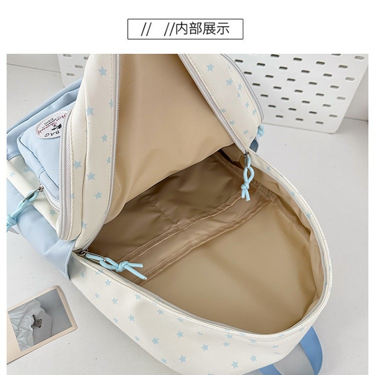 High appearance level, versatile and simple college student schoolbag, sweet commuting backpack, Korean-style Instagram casual outdoor single-shoulder bag Application Scenario