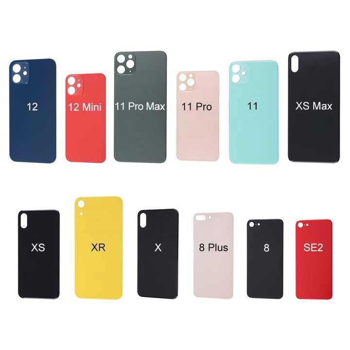 Suitable for iP back cover glass of iPhone 8, PXR11, 12, 13, 14ProMax, large-hole high-definition display on the back glass full figure