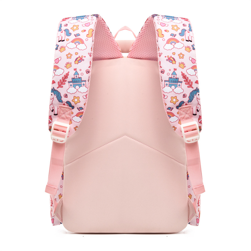 New high-quality, fresh, sweet, graffiti, cute cartoon shark backpack, a lightweight mini backpack for primary school students Specification drawing