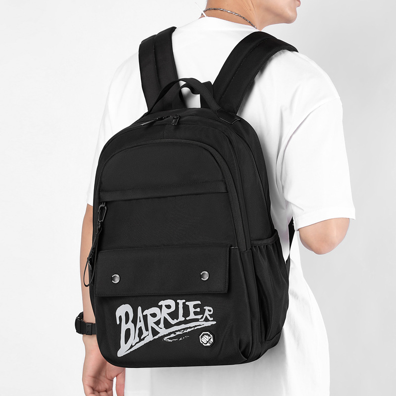 New male and female student backpacks, simple and casual backpacks for college girls, outdoor travel bags and student bags full figure