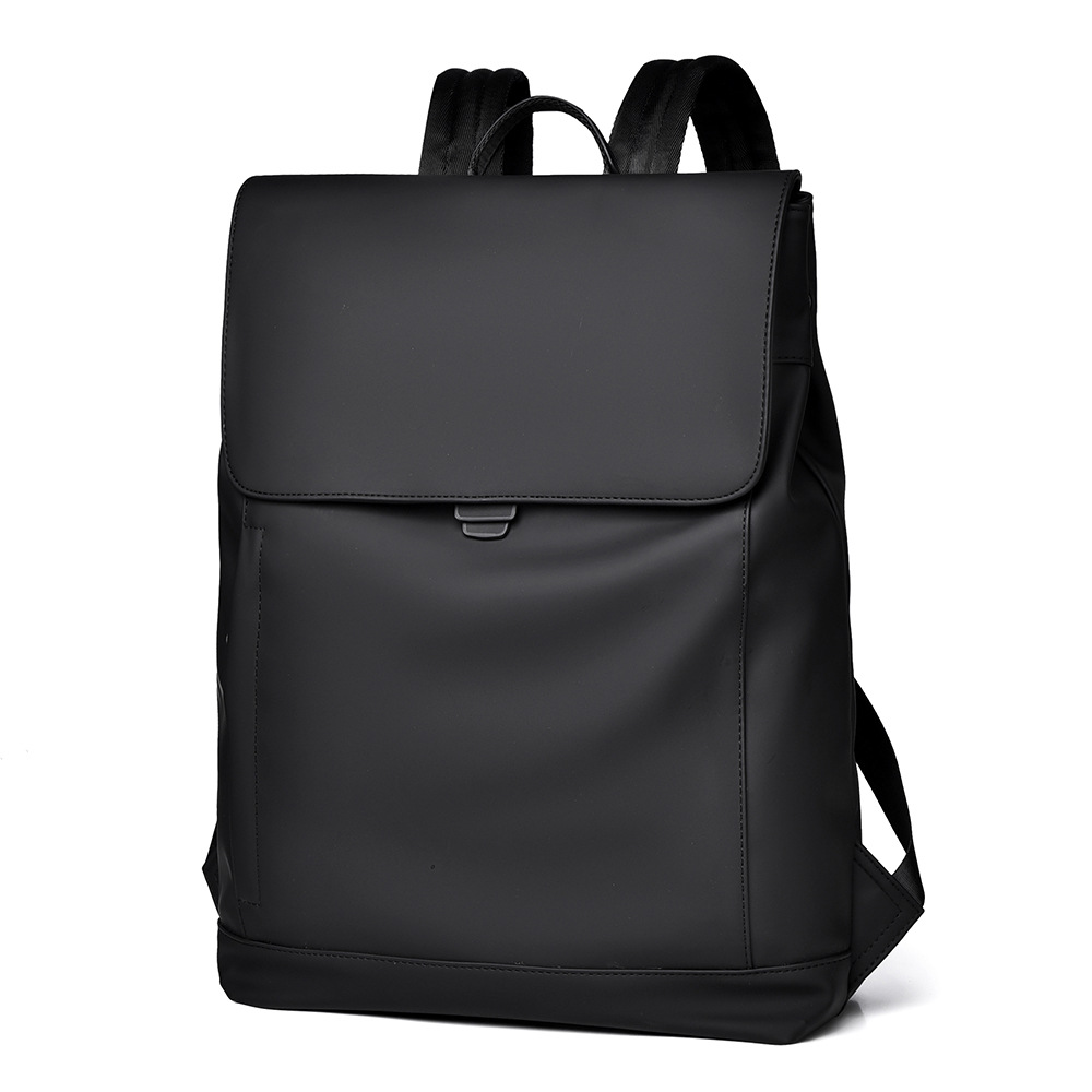 The new men's backpack features a large-capacity, fashionable and casual design with a high-end flip cover, making it convenient for travel details Picture