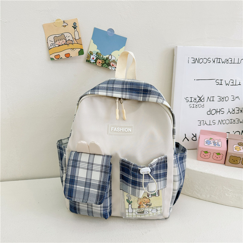 New cute Korean cartoon rabbit children's bag for girls, large-capacity kindergarten schoolbag, versatile and lightweight backpack details Picture