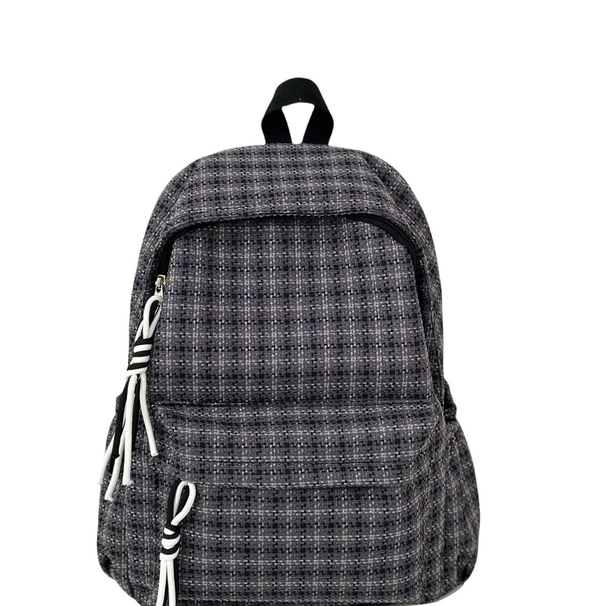Japanese-style InS-style fresh and clean checkered schoolbag for girls, travel backpack for junior high school students, and casual backpack for high school and college students Item Picture