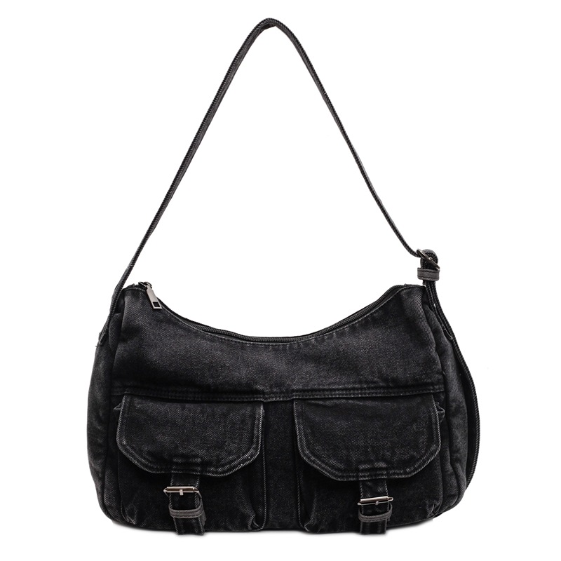 2025 New niche underarm bag, forest-style trendy Korean retro messenger bag, simple single-shoulder bag, versatile crossbody bag Item Picture