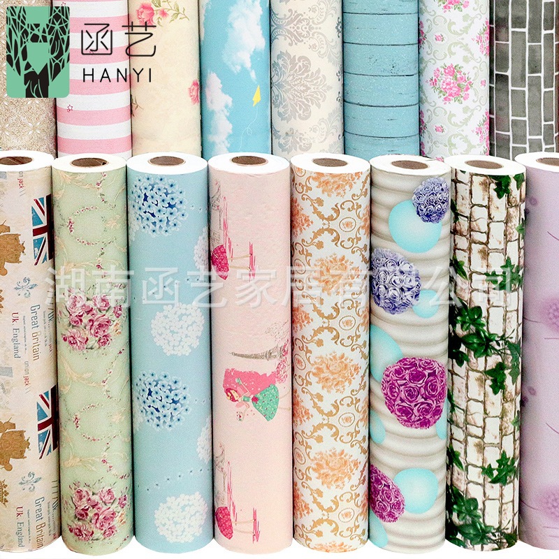 Factory direct sales of 90 cm wide self-adhesive wallpaper for home decoration and renovation, instant stickers, warm bedroom wallpaper, self-adhesive full figure