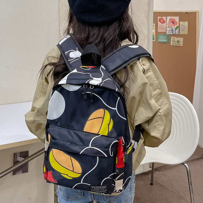 2024 New Children's animation bag, cartoon patchwork small backpack, casual and fashionable, kindergarten shoulder bag for going out Application Scenario