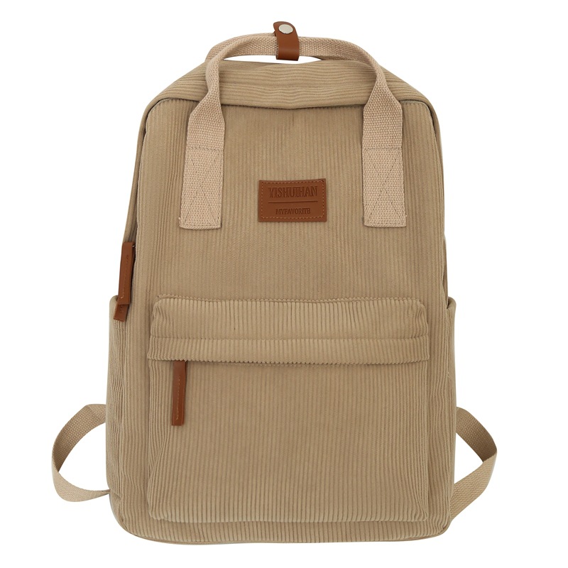 A new minimalist backpack for foreign trade, a Korean-style ins solid color, artistic style, and a lightweight backpack for college students' commuting to class Item Picture