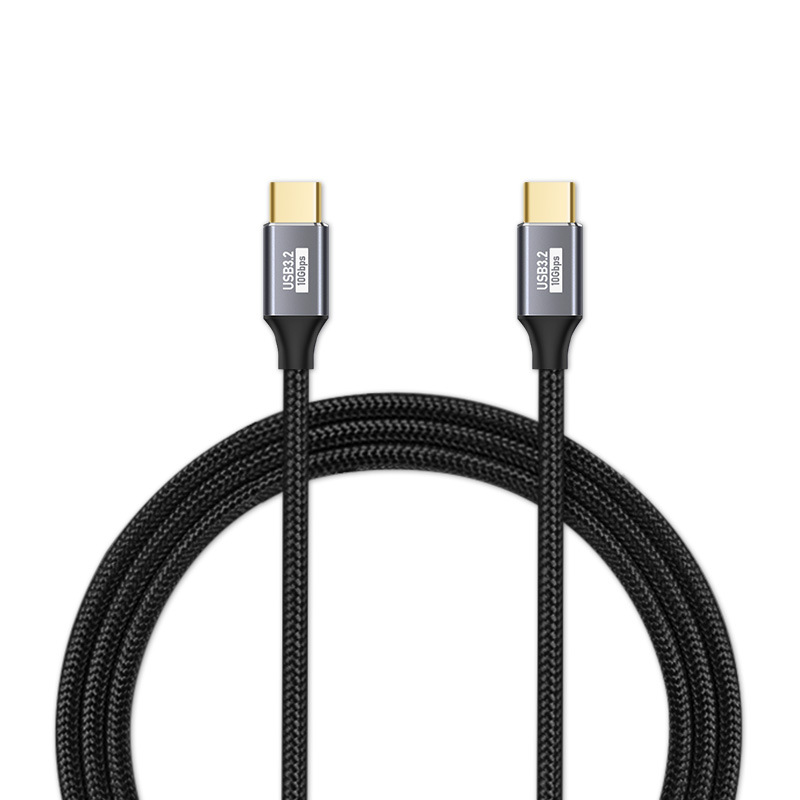 Usb 3.1/10GB dual c cable 100W5A Type-C extension cable 3.1Gen2 Type-C to Type-C data cable Item Picture