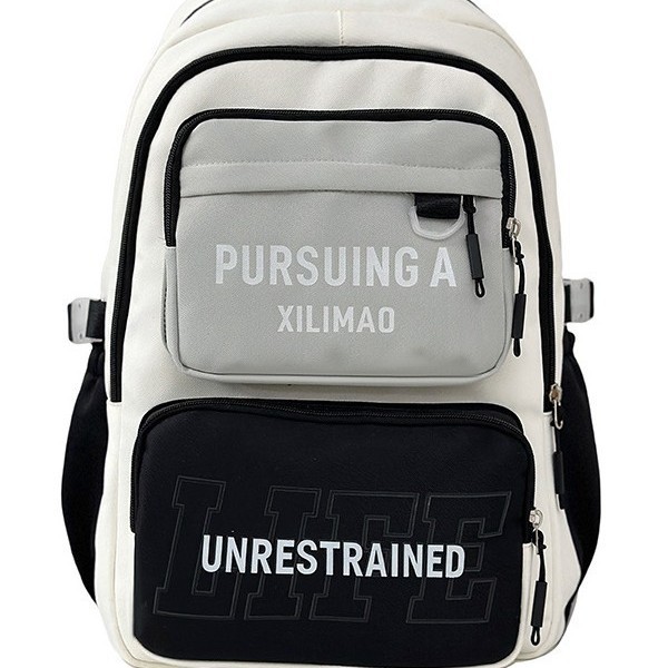 This large-capacity Japanese-style backpack is versatile for female junior and senior high school students. It is casual, simple, light, fresh and has a high level of appearance Item Picture