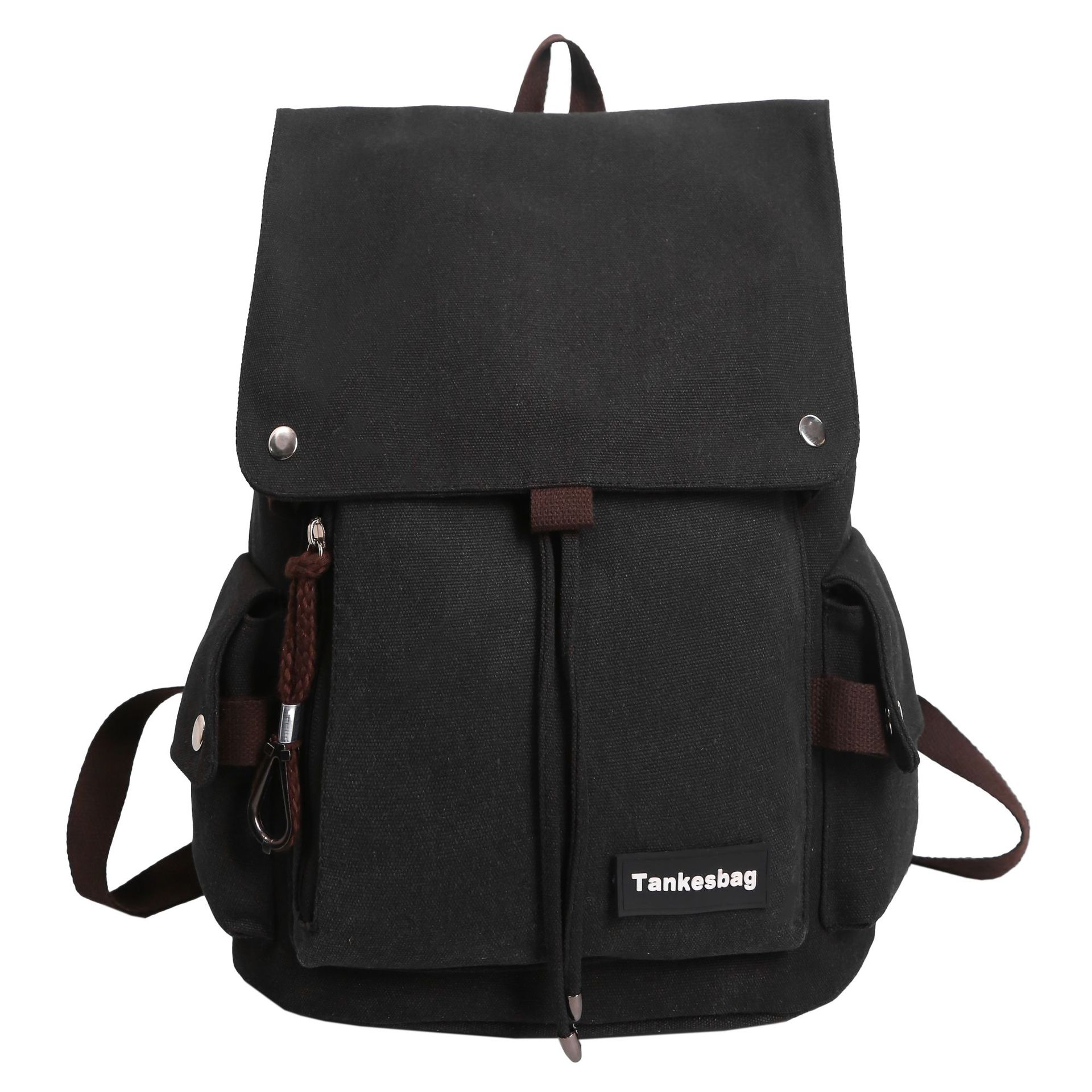 Fashionable Japanese style versatile workwear backpack, ins college student casual large-capacity schoolbag, casual travel backpack Item Picture