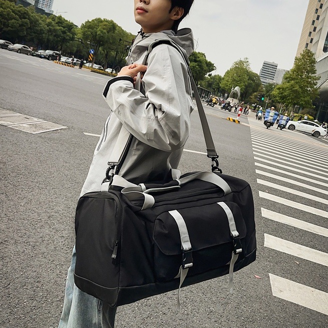 Fitness bags, men's dry and wet separation training sports backpacks, carry-on luggage, short travel bags, women's large-capacity single-shoulder bags full figure