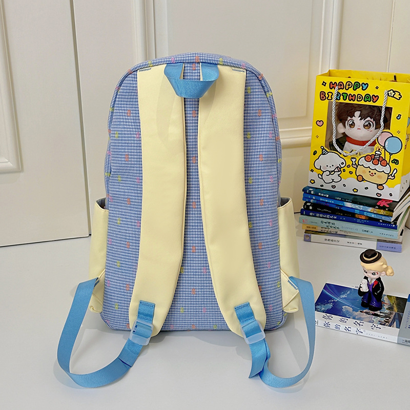 Summer new schoolbag for girls, Japanese-style ins, fresh, cute and girlish, bow school style travel backpack Specification drawing