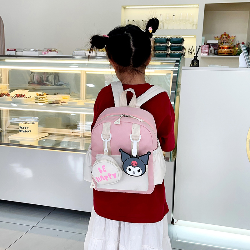 Kulomi children's backpacks, cute cartoon kindergarten schoolbags, light and casual travel backpacks for little girls, cross-border travel full figure