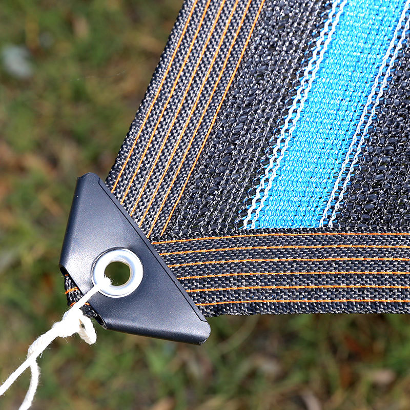 Black sunshade net, thickened and densified heat insulation net, courtyard carport, outdoor sunshade net, edge wrapping and perforated sunshade and sun protection net Application Scenario