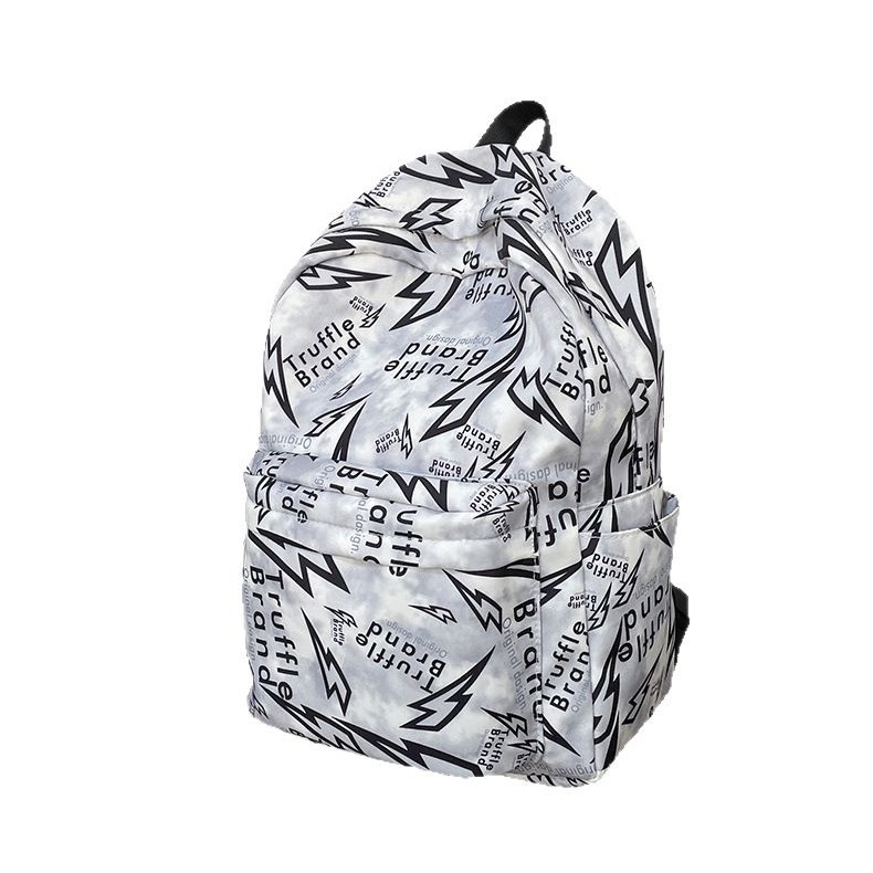 Korean version Haraju-style junior high school student graffiti backpack, large-capacity casual travel bag, gender-specific schoolbag Item Picture