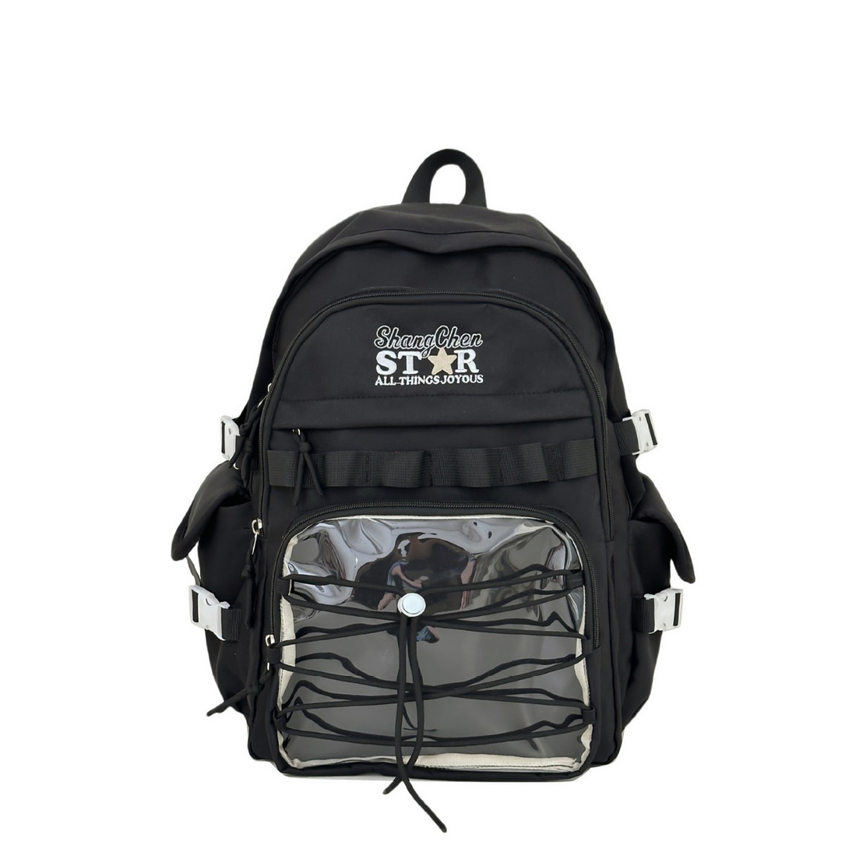 A new Japanese-style backpack with a high level of appearance and a sweet and cute 2D style, a casual and lightweight commuting backpack for junior and senior high school students Item Picture