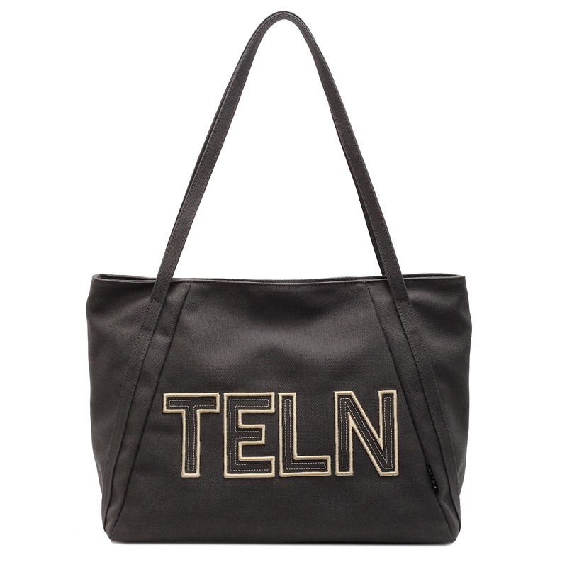 2025 New canvas bag, women's single-shoulder large bag, artistic student casual, fashionable and simple, large-capacity tote bag Item Picture