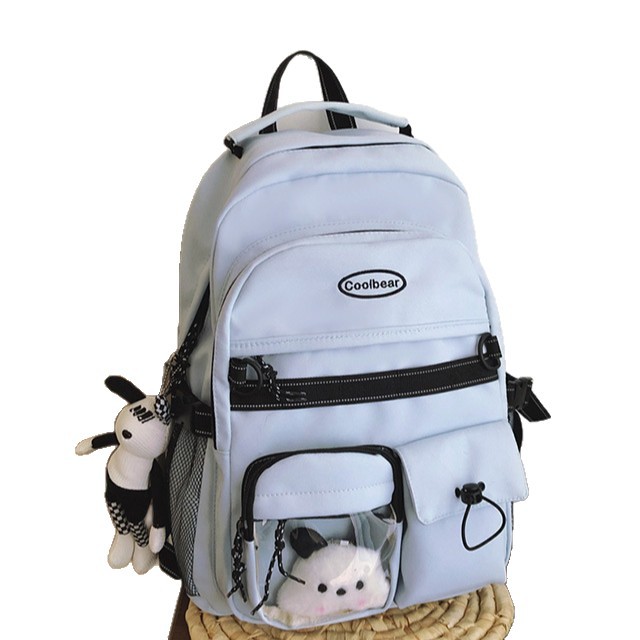 New Japanese-style retro workwear schoolbags for junior high school students, large-capacity backpacks for men, trendy ins campus style backpacks for women Item Picture