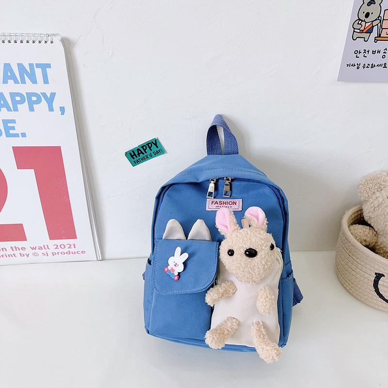 New cartoon little rabbit early education children's schoolbag, cute baby casual backpack for boys and girls in kindergarten small class Specification drawing