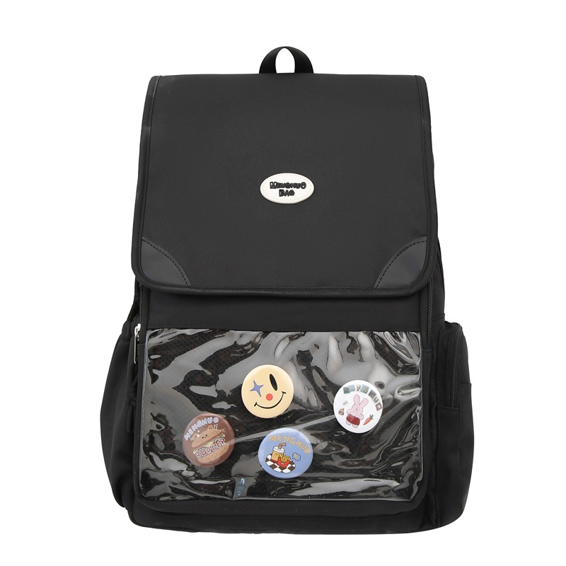 Japanese-style Instagram sweet girl backpack, 2D academy style student schoolbag, high appearance level, baggy backpack Item Picture