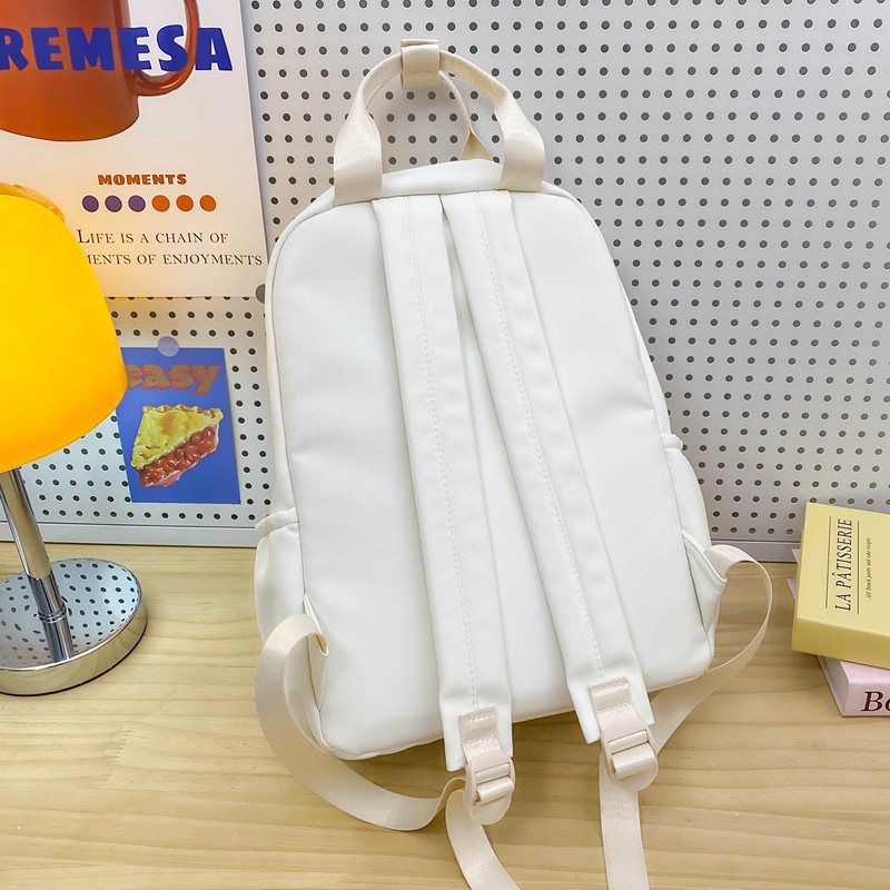New schoolbag for junior high school girls, high appearance level, college style, niche high school student backpack, large capacity transparent pain bag Specification drawing