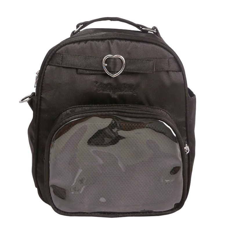 A new high-appearance-level smog blue mini backpack for shopping and traveling, a niche 2D crossbody bag Item Picture