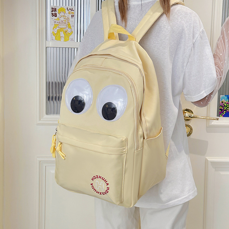 New high-appearancelevel, fresh and cute schoolbag, simple and lightweight for students, fashionable and versatile for commuting, large-capacity backpack full figure
