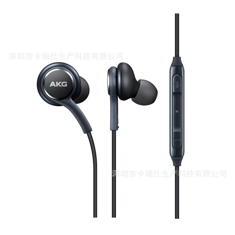 Suitable for Samsung AKG round-hole headphones S8/S9/S10, wired headphones, in-ear headphones, line control, universal with microphone Item Picture