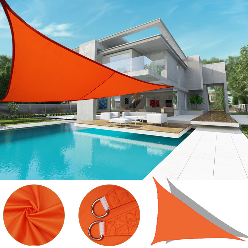 3*3* 4.3-meter right-angled triangular sunshade sail garden outdoor canopy waterproof and UV-resistant sunshade canopy full figure