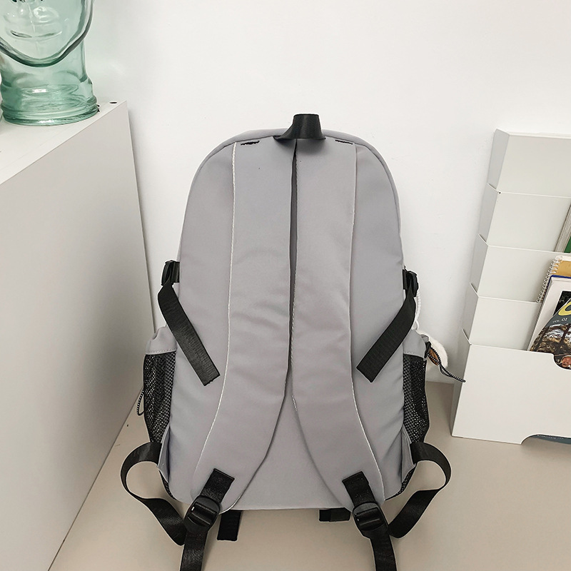 New color-blocking schoolbag, outdoor hiking backpack, casual retro, lightweight backpack for junior and senior high school students, computer backpack Specification drawing