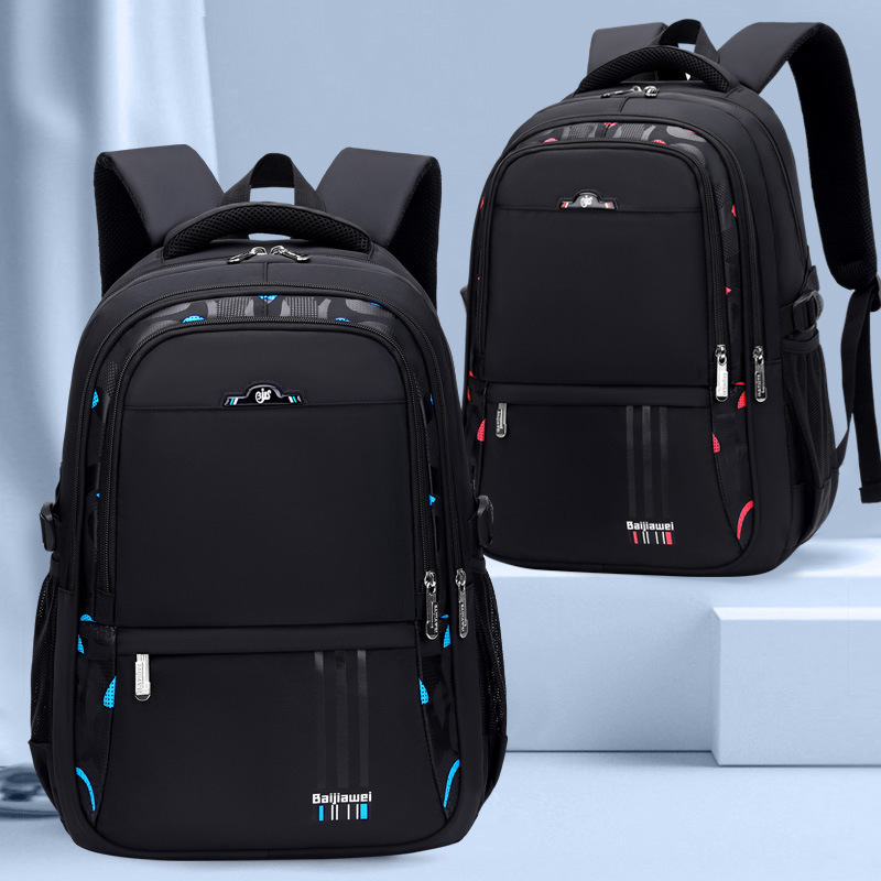 Lightweight and casual backpacks for boys in grades 2 to 6, large-capacity student backpacks full figure