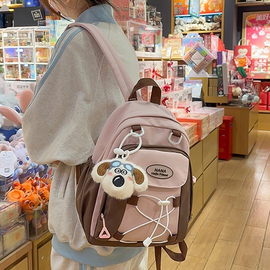 Japanese-style ins schoolbag, sweet and cute girl's appearance level, mini backpack for traveling and shopping, and backpack for a mom with kids full figure