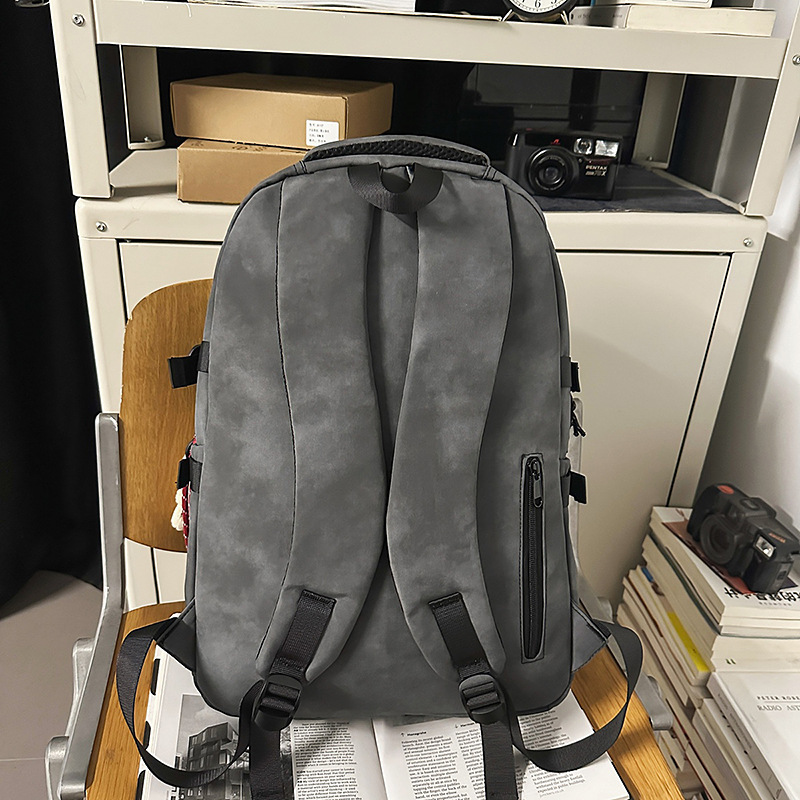 The new forest-style in high-appeal tie-dye color-blocking backpack is a casual, lightweight and large-capacity backpack for junior and senior high school students Specification drawing