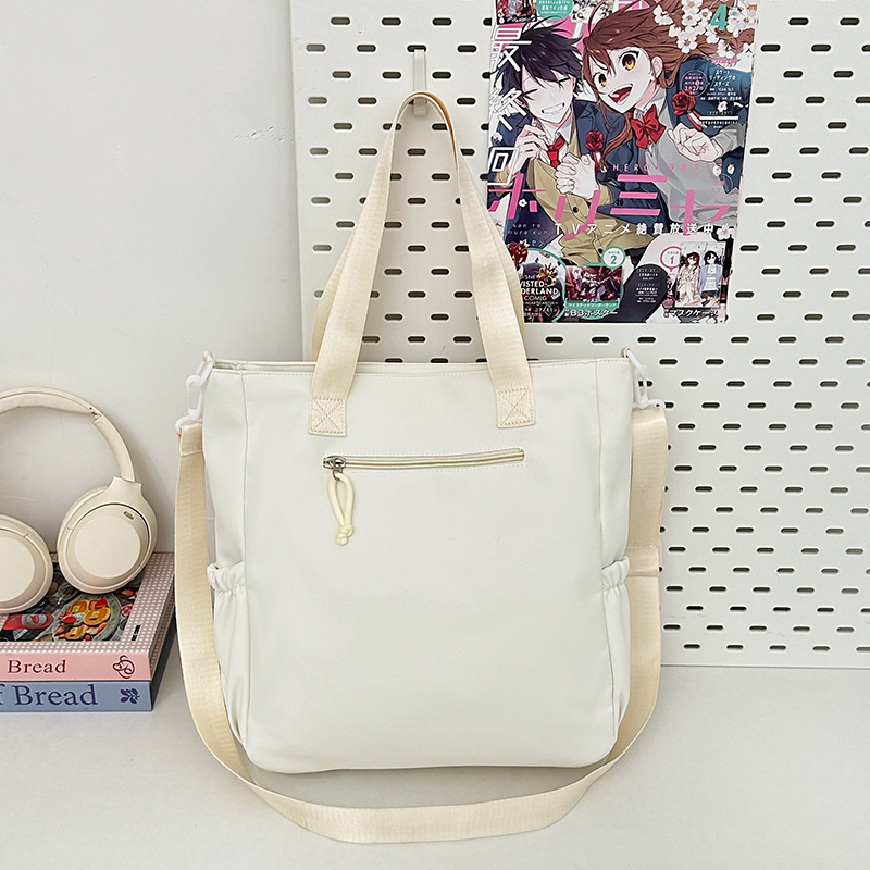 The new Japanese-style ins high-appearance-level, fresh and sweet, candy-colored transparent smacked pain-relieving bag is a lightweight bag for girls to attend classes and catch up on lessons Specification drawing