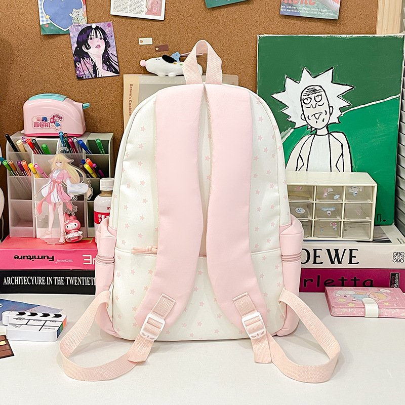 Japanese-style ins fresh and sweet girl's schoolbag, cute summer, ice cream color, middle school backpack Specification drawing