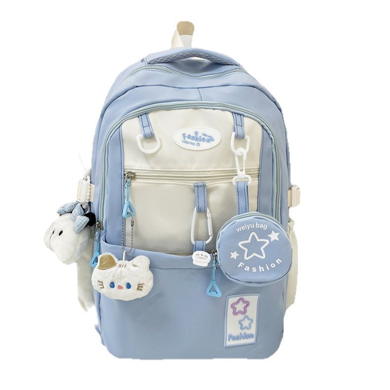 Senxi College Style Backpack for junior and senior high school students, multi-functional tutorial bag, versatile, high appearance level, large capacity schoolbag Item Picture
