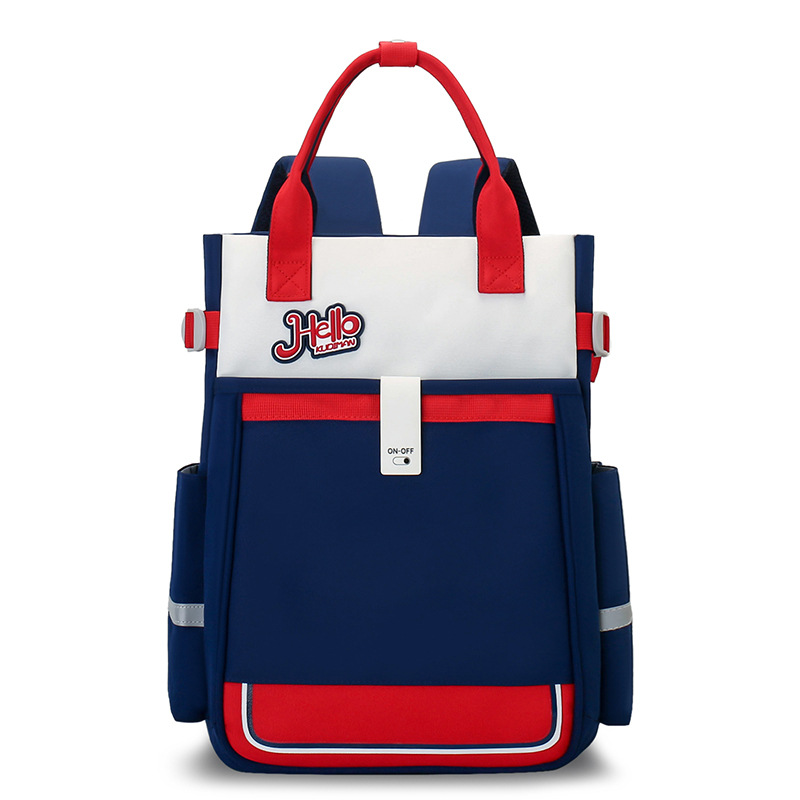 Versatile primary school schoolbags, lightweight and waterproof, boys' and girls' tutorial bags, handbags, art bags, large-capacity backpacks Item Picture