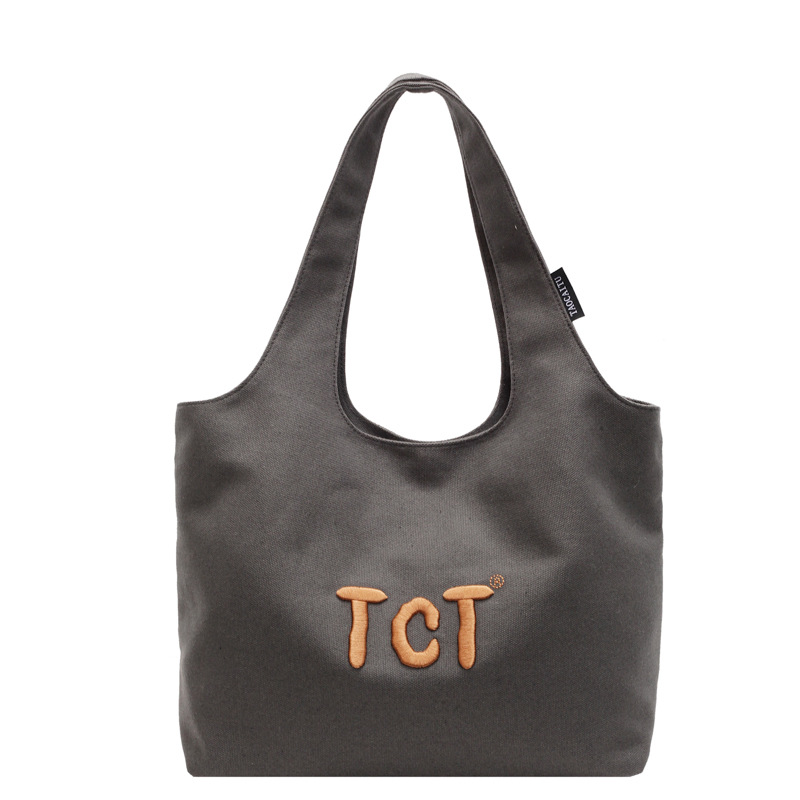 A large-capacity female 2025 new style personalized casual and versatile Korean-style fashionable college student commuting underarm tote bag Item Picture