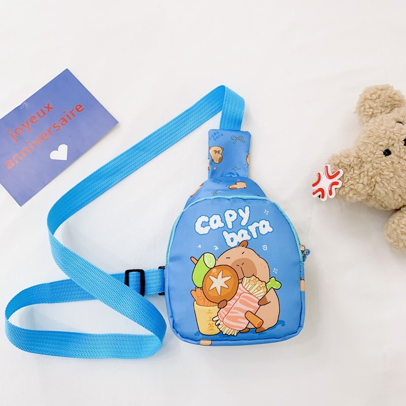 Spring 2025 new children's bag with cartoon pattern, single-shoulder crossbody bag, fashionable baby storage bag for going out and playing Specification drawing