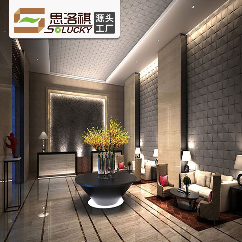 Factory direct sales of PVC three-dimensional board background walls, 3D wall stickers, three-dimensional wall panels for bedrooms, living rooms, company front desks, and image walls Application Scenario