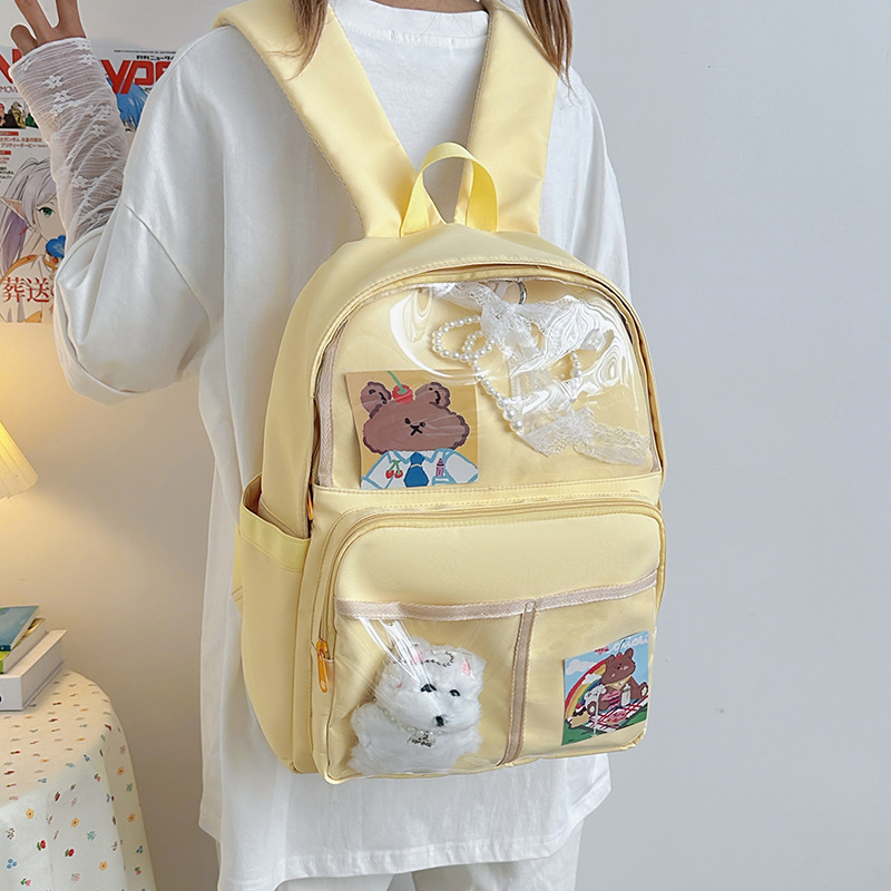 A new high-appearance-level, fresh, sweet and cute mini backpack from Japanese Instagram. It's simple and lightweight for girls full figure