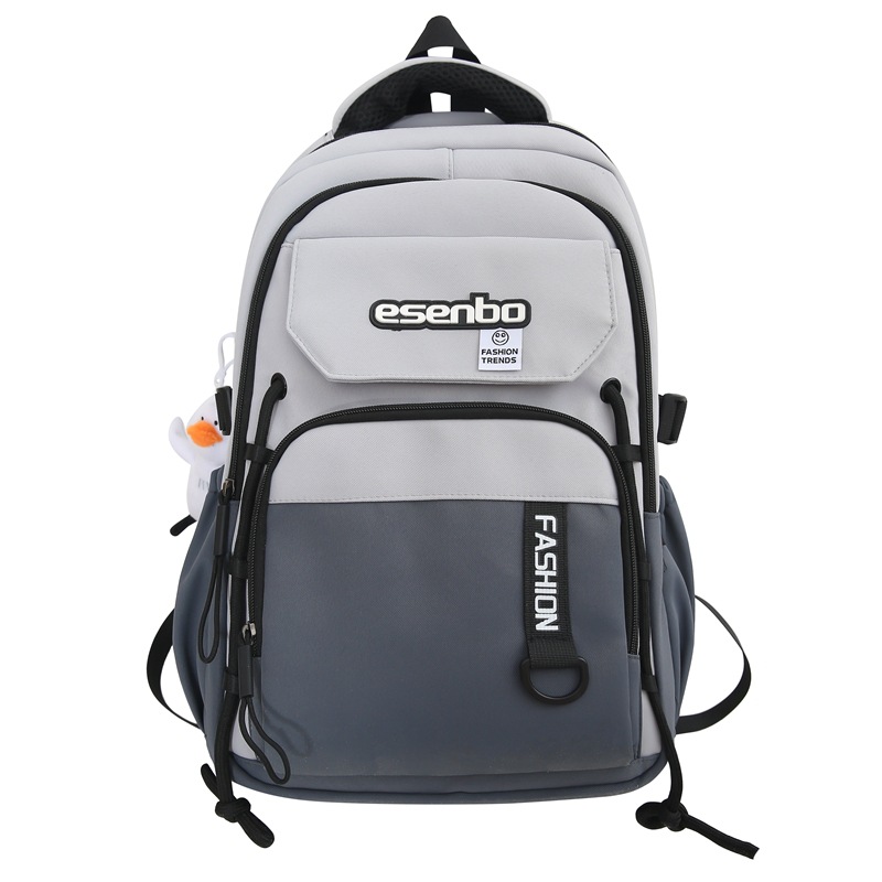 A Japanese, ins workwear style college student sports backpack with a large capacity and sturdy middle school student backpack Item Picture