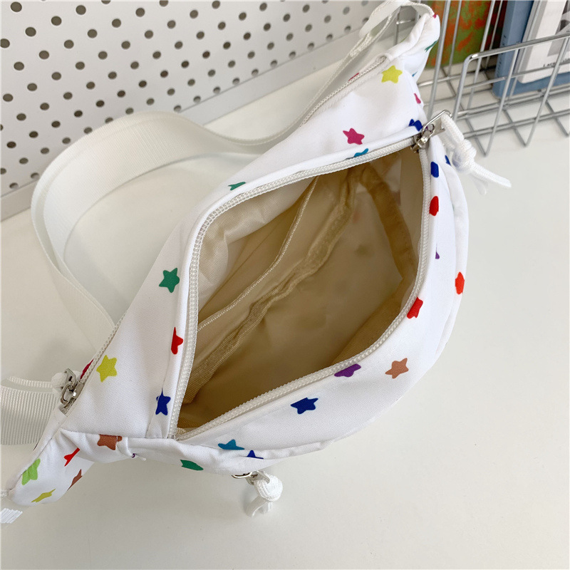 New fashionable and versatile shoulder bag, fresh small waist bag, women's commuting chest bag, casual sports crossbody bag, student small bag Specification drawing