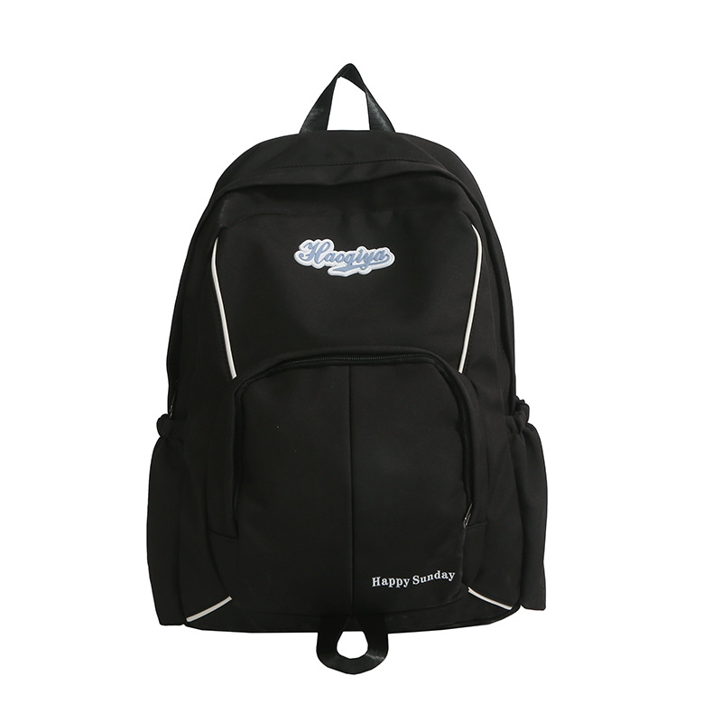 This new American-style retro backpack with a high aesthetic level is versatile and suitable for high school and junior high school students. It also features a large-capacity travel computer backpack Item Picture