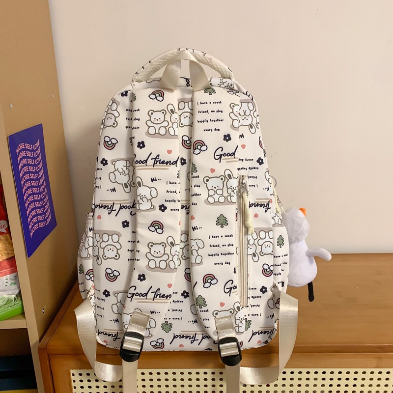 New schoolbags for girls, high school students, high school students, grades three to six, large-capacity backpacks, and lightweight backpacks for middle school students Specification drawing